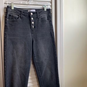 RSQ stretchy black cropped jeans